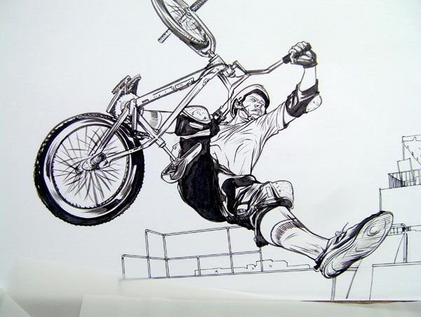 Раскраска BMX