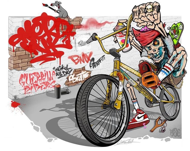 BMX рисунок