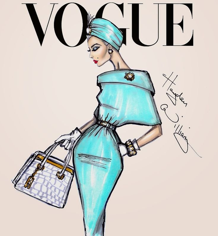 Хайден Вильямс эскизы Vogue