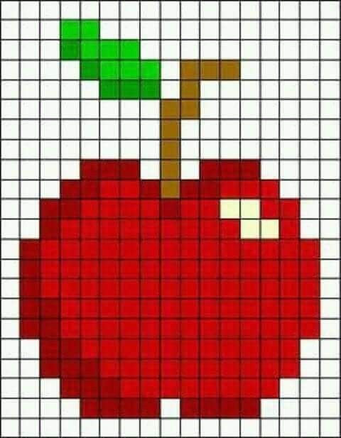Рисунки по клеточкам маленькие