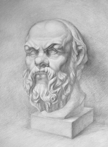 Гипсовые головы для рисования Сократ