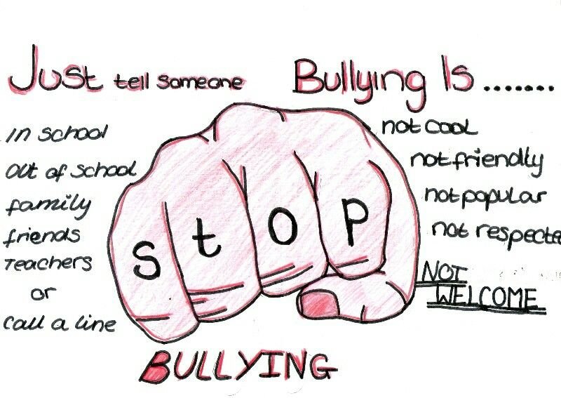 Плакат stop bullying