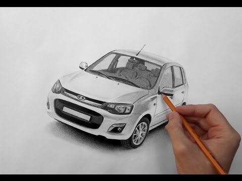 Рисунок машины Лада Калина