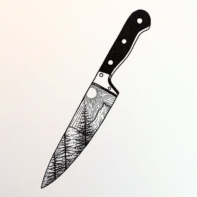 Нож скетч