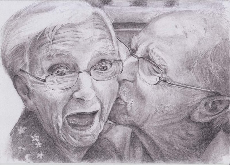 Бабушка рисунок