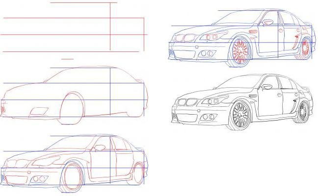 BMW m3 GTR чертеж