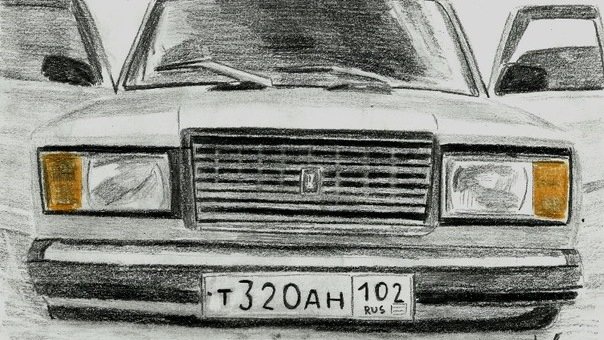 ВАЗ 2107 спереди