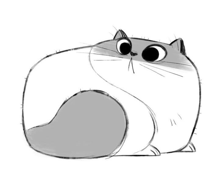 Кот мультяшный легкий