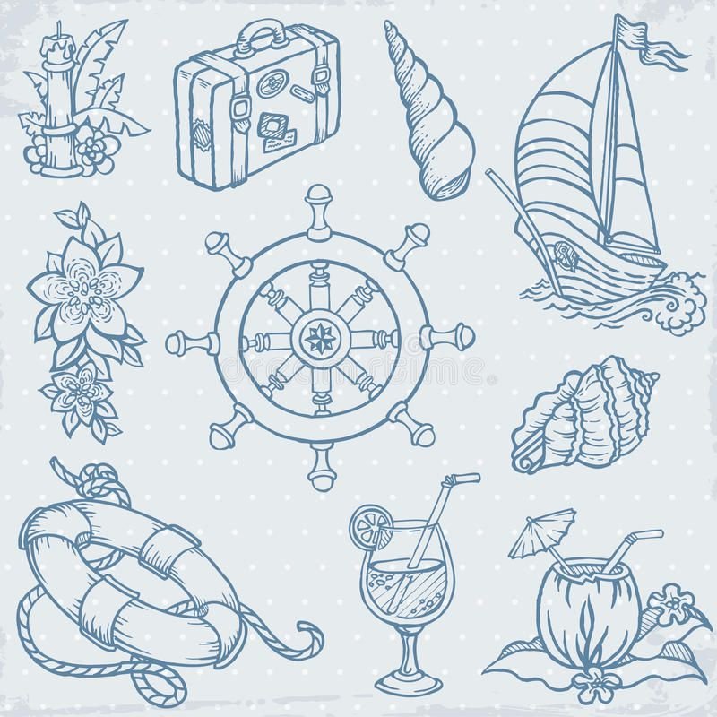 Рисунок на морскую тему легкий