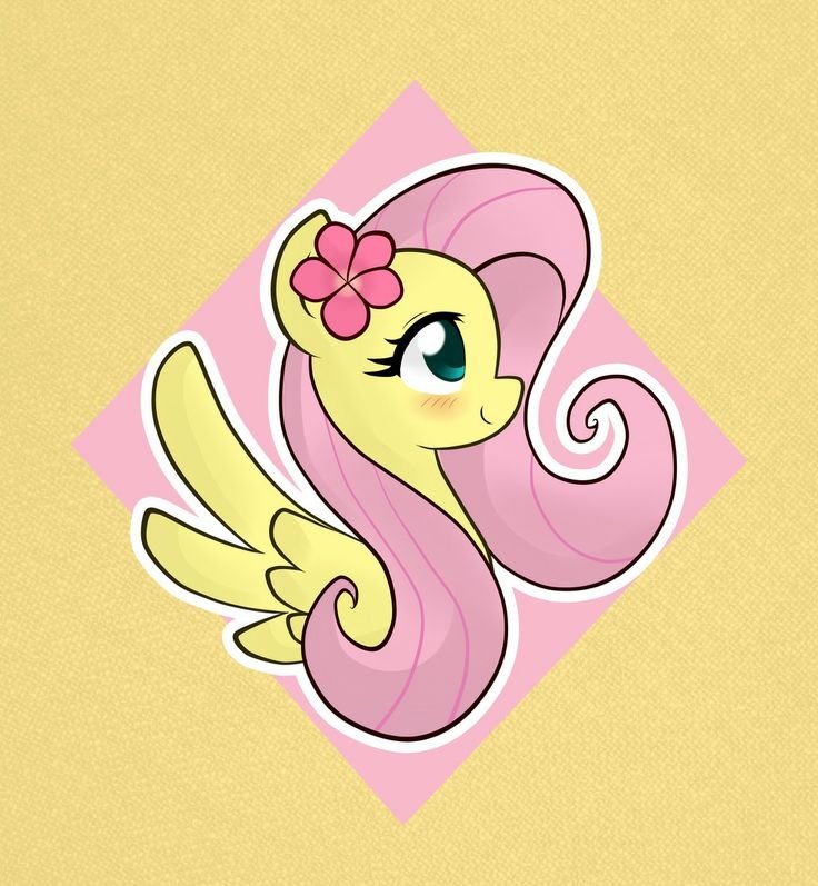 My little Pony рисунки Флаттершай
