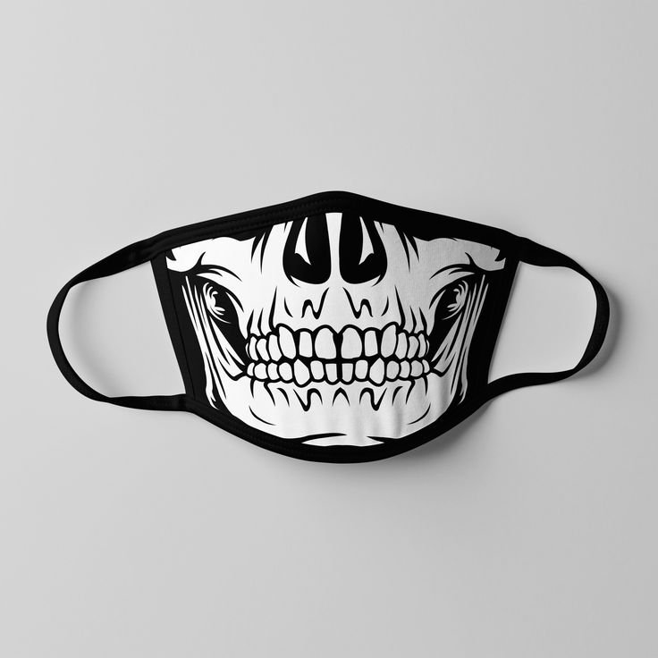 Маска череп рисунок