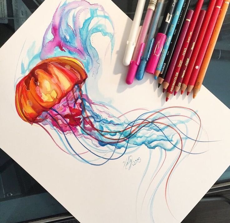 Красивые рисунки фломастерами