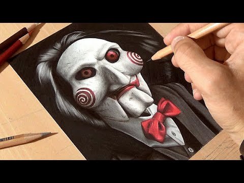 Пила рисунок карандашом ужас