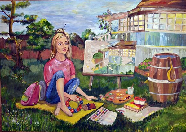 Дипломная композиция в художественной школе