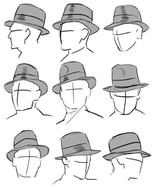 Fedora шляпа референс