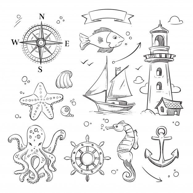 Морские рисунки