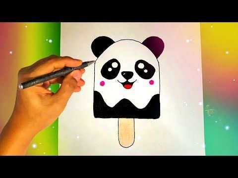 Панда рисунок для срисовки