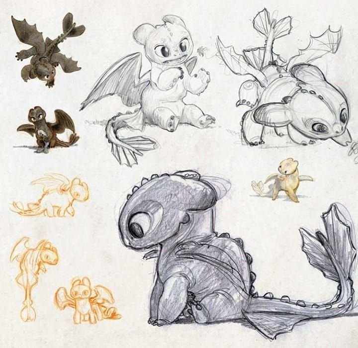 Рисунок дракончика для срисовки