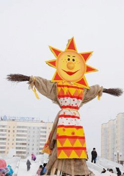 Креативное чучело на Масленицу