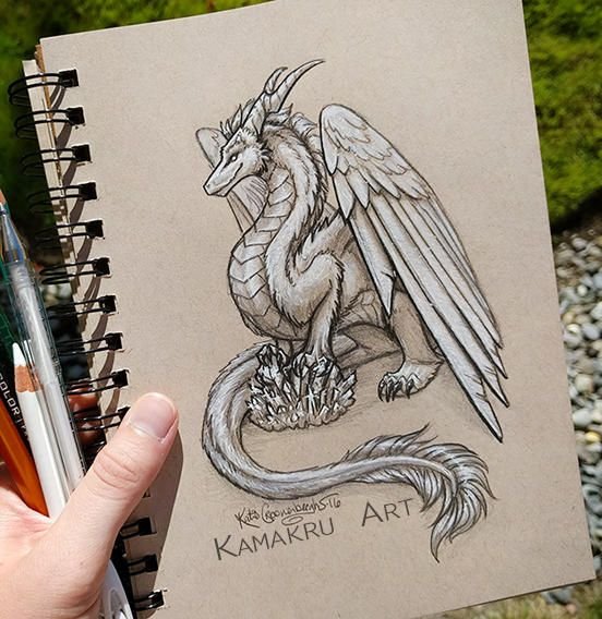 Рисунки для скетчбука драконы