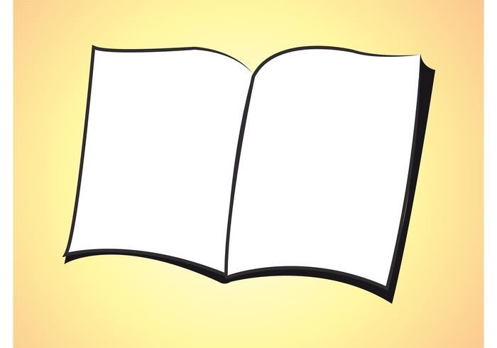 Рисунок развернутой книги