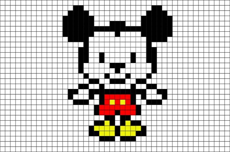 Рисунки по клеточкам маленькие