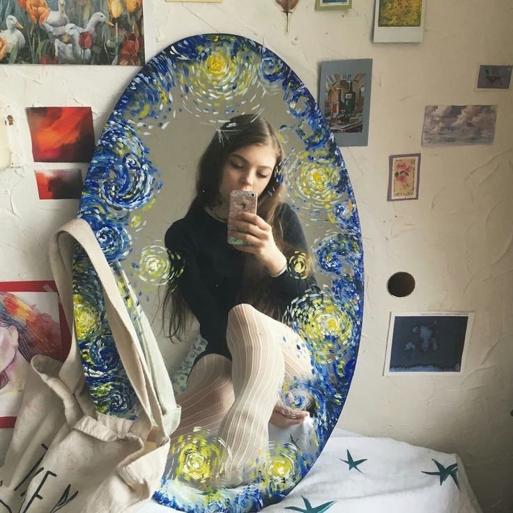 Разрисованное зеркало