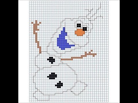 Графический диктант Олаф для 6-7 лет