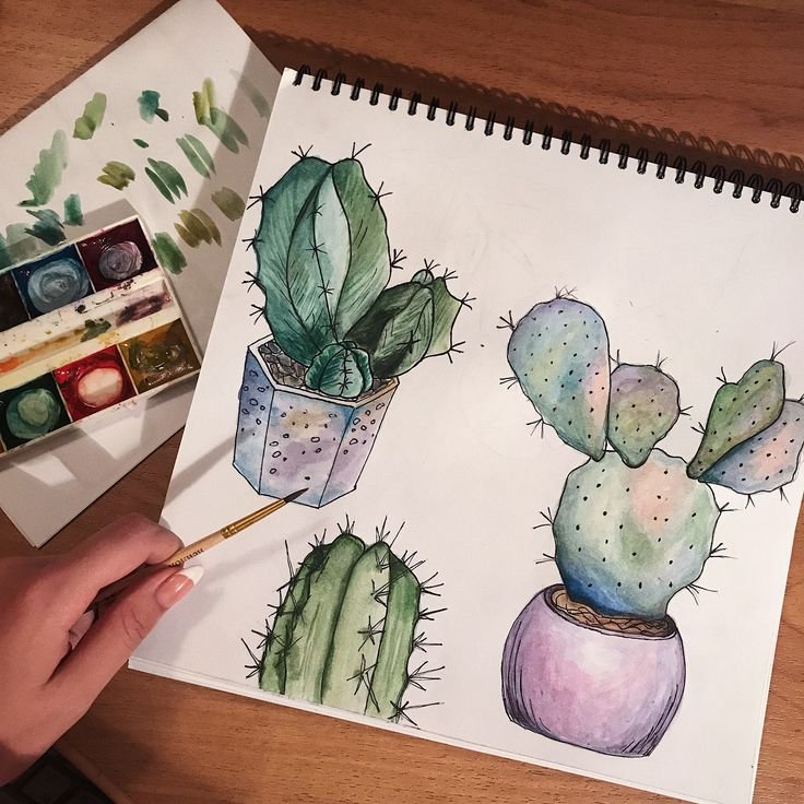 Красивые рисунки для скетчбука акварелью