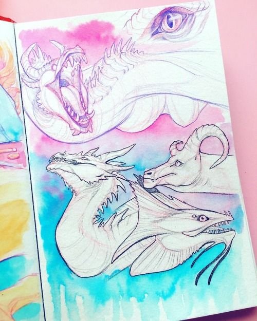 Рисунки для скетчбука животные