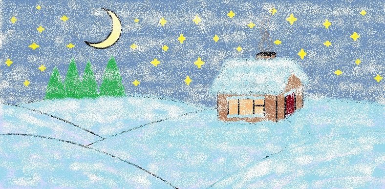 Рисование вьюги
