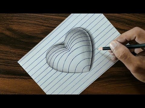 3д рисунки карандашом