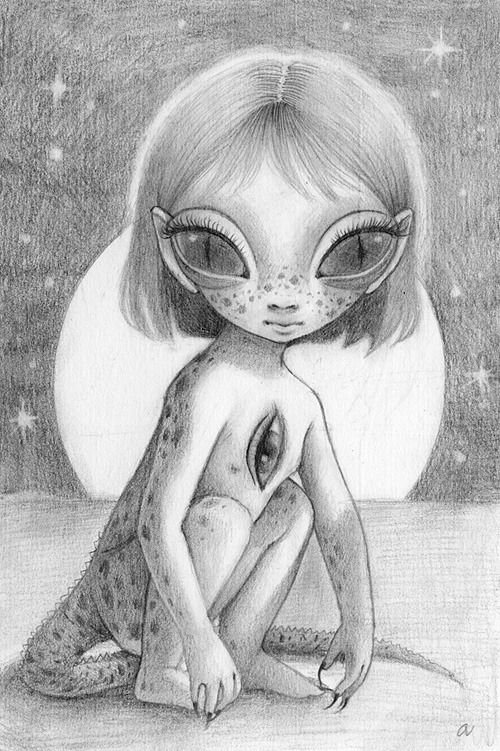 Рисование инопланетяне
