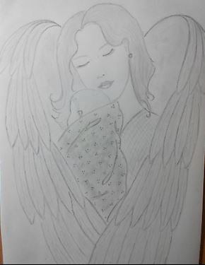 Рисунок на тему мама ангел
