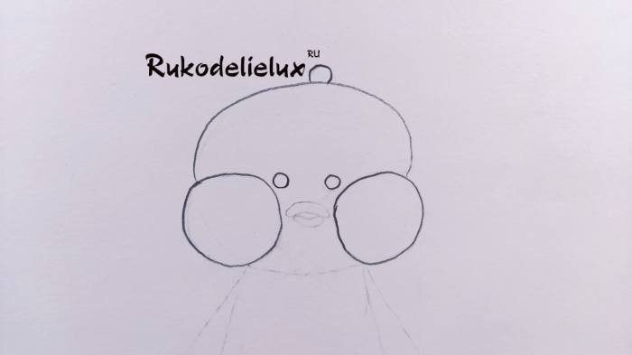 Как нарисовать утку лалафанфан поэтапно
