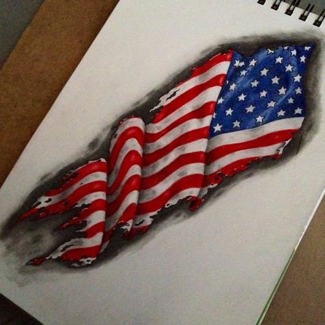 Флаг сша арт