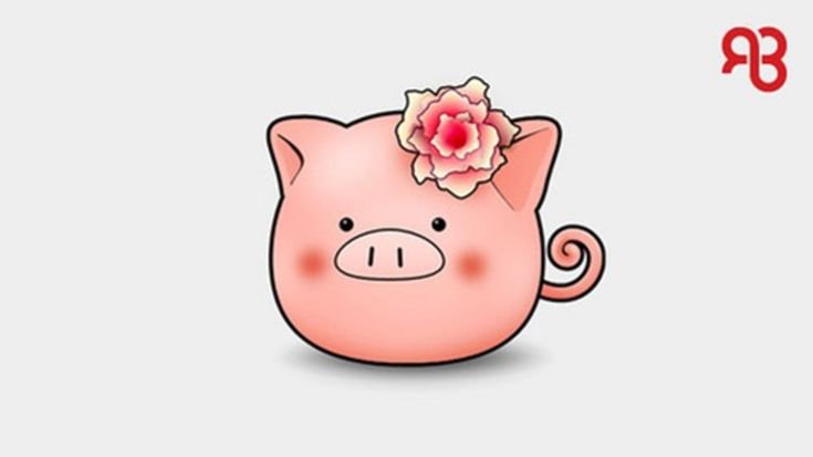 Милая Свинка рисунок