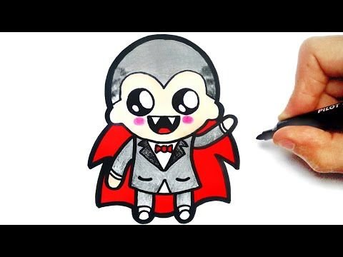 Вампир рисунок легкий