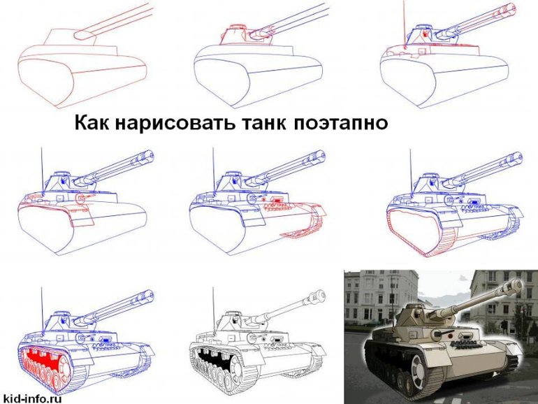 Рисунки танков