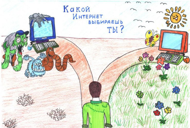 Плакат на тему интернет