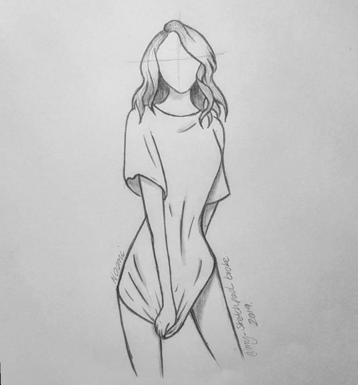 Рисунки карандашом девушки легкие