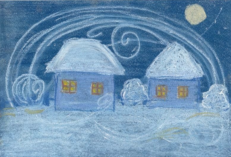 Рисунок на тему зима