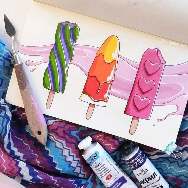 Идеи для рисования маркерами