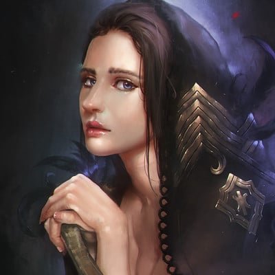 Черноволосая аристократка арт