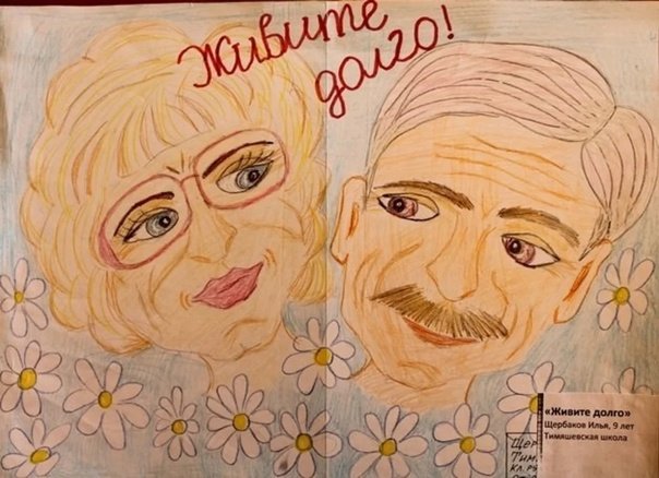 Подарок бабушке рисунок