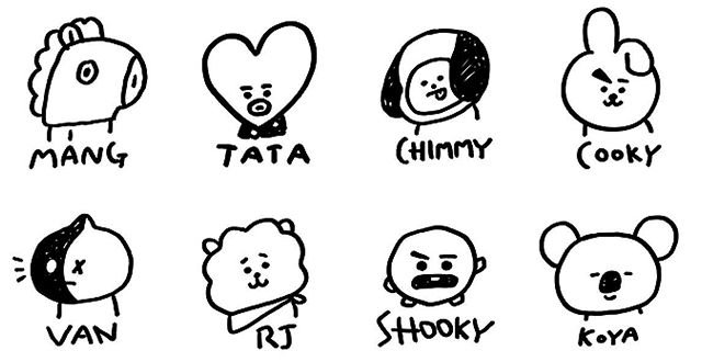 Тату bt21
