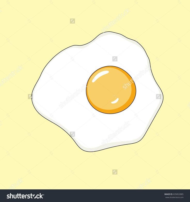 Яичница для срисовки