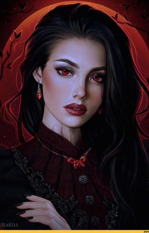 Фэнтези брюнетка арт