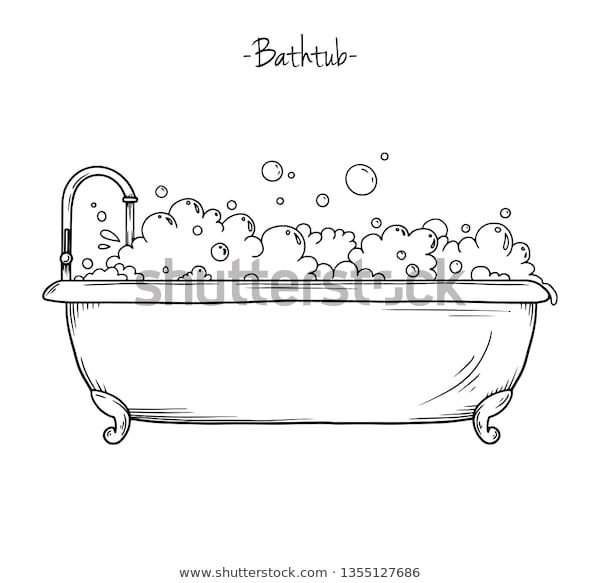 Ванна рисунок для детей