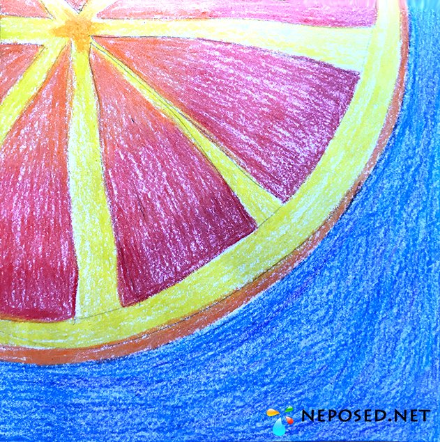 Рисование восковыми мелками для детей